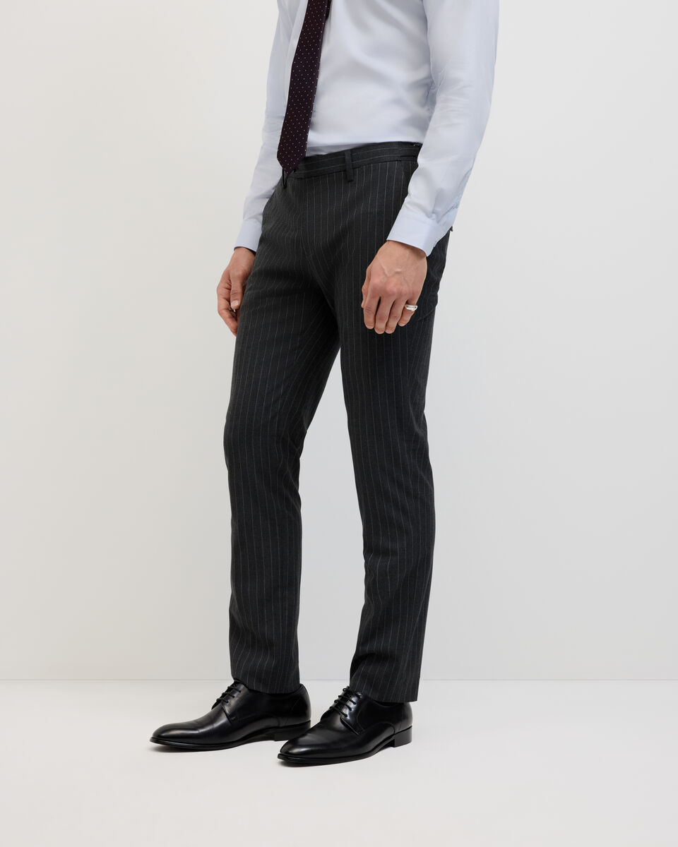 Blaize Pinstripe Tailored Pant, Charcoal, hi-res